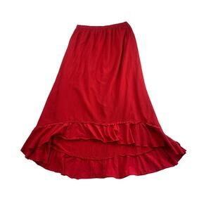 Women's Oh My Gauze! Red High-Low Skirt - Size L